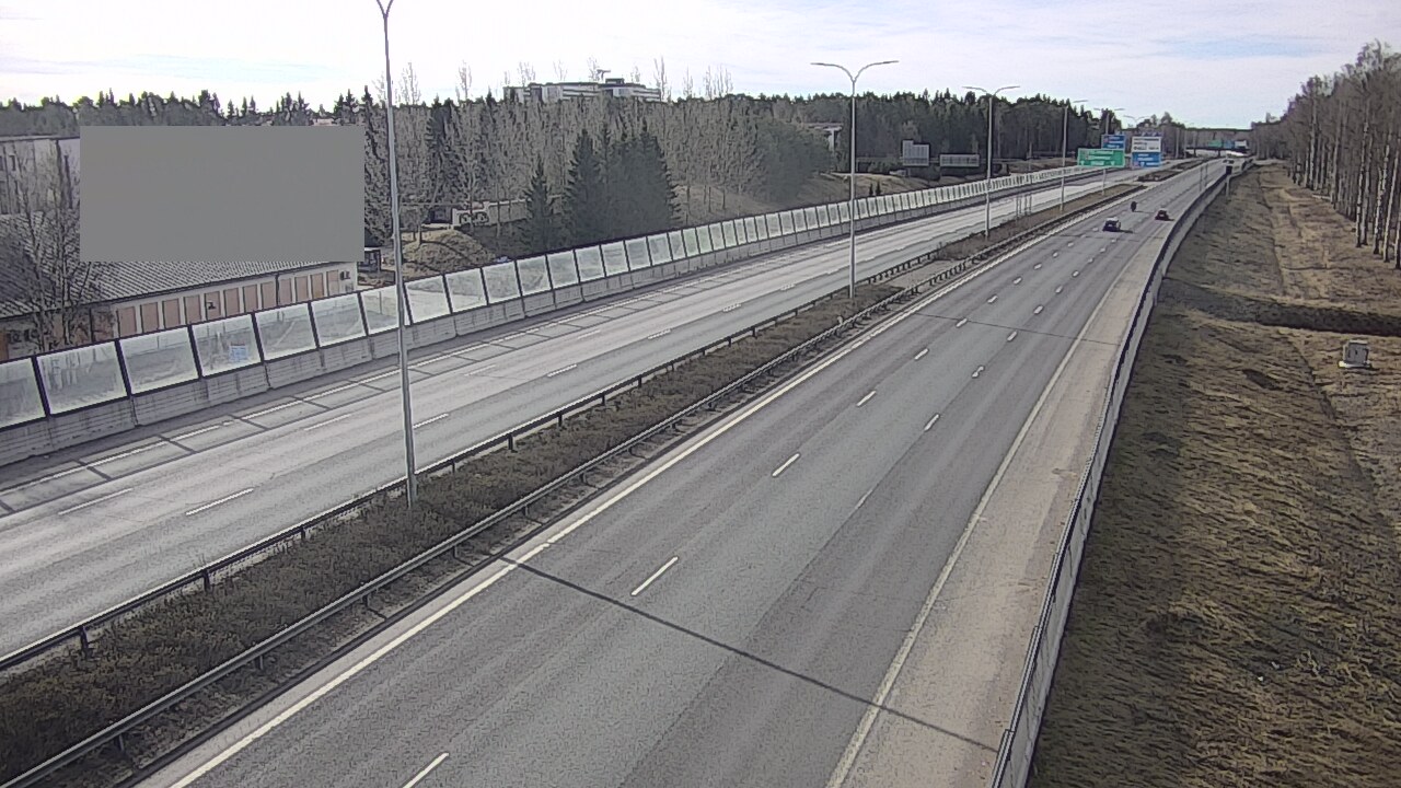 Weather Camera Image Väg 4 Uleåborg, Intiö, Oulu, Pohjois-Pohjanmaa