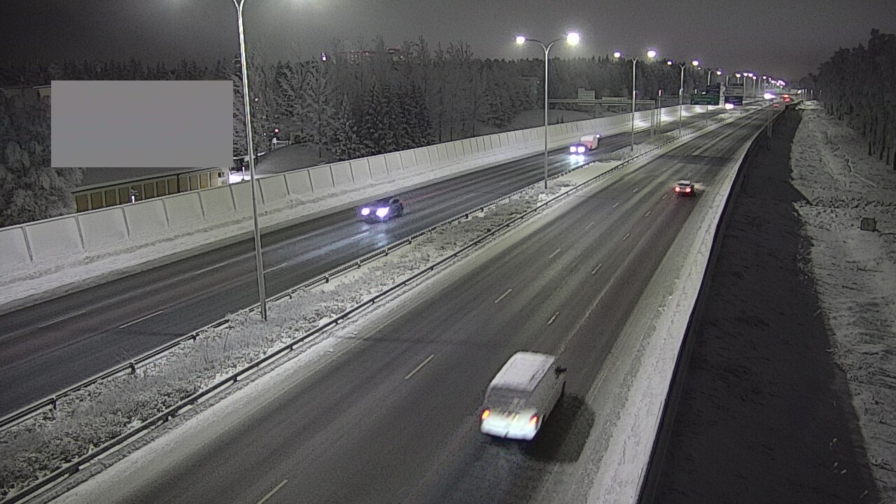 Weather Camera Image Väg 4 Uleåborg, Intiö, Oulu, Pohjois-Pohjanmaa