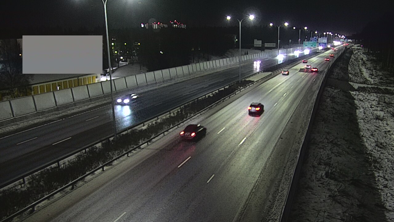 Weather Camera Image Väg 4 Uleåborg, Intiö, Oulu, Pohjois-Pohjanmaa