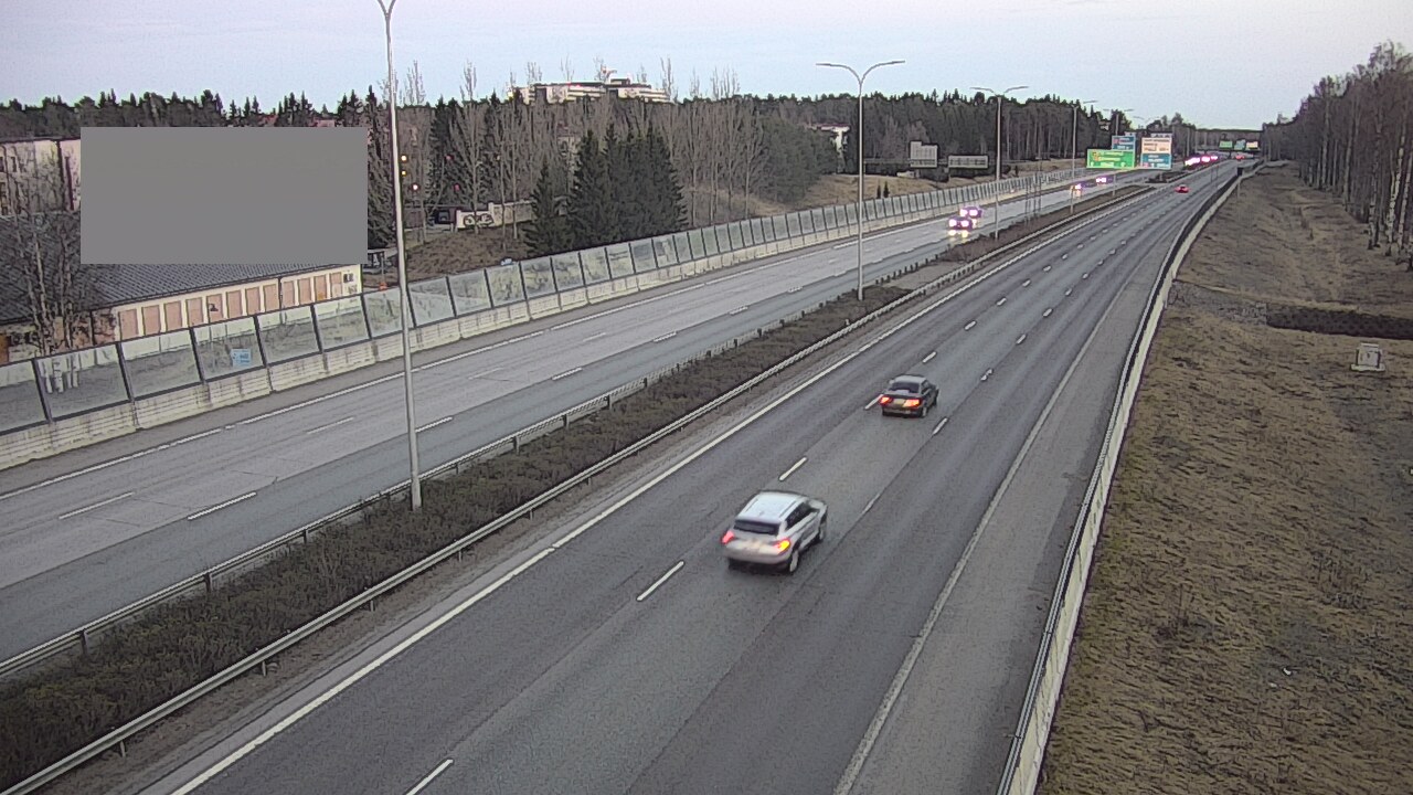 Weather Camera Image Väg 4 Uleåborg, Intiö, Oulu, Pohjois-Pohjanmaa