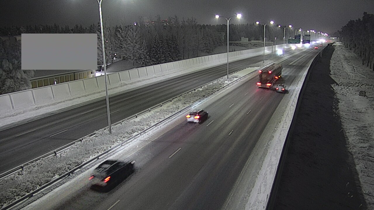 Weather Camera Image Väg 4 Uleåborg, Intiö, Oulu, Pohjois-Pohjanmaa