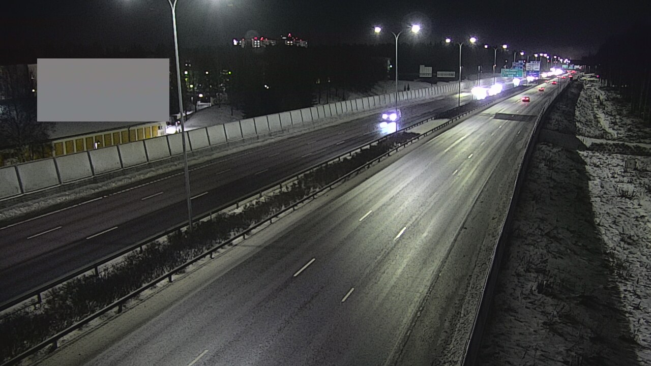 Weather Camera Image Väg 4 Uleåborg, Intiö, Oulu, Pohjois-Pohjanmaa