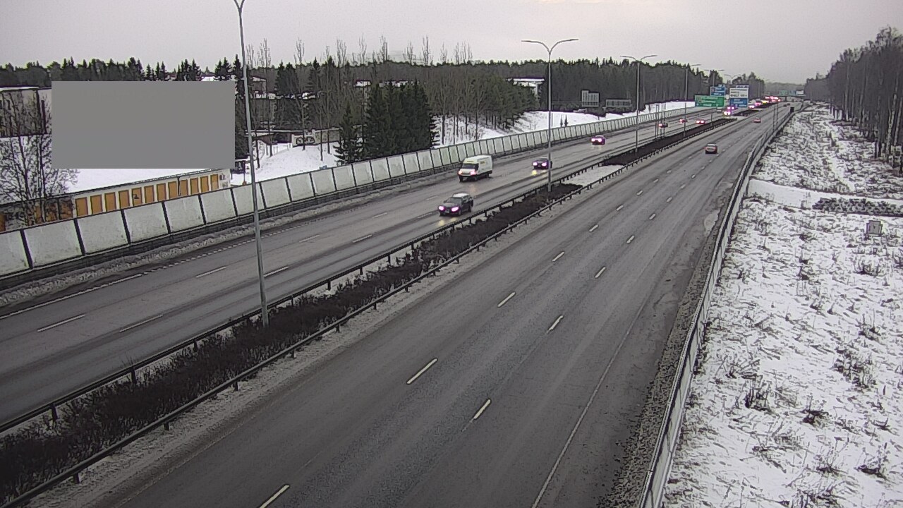 Weather Camera Image Väg 4 Uleåborg, Intiö, Oulu, Pohjois-Pohjanmaa