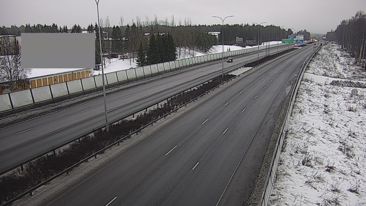 Weather Camera Image Väg 4 Uleåborg, Intiö, Oulu, Pohjois-Pohjanmaa