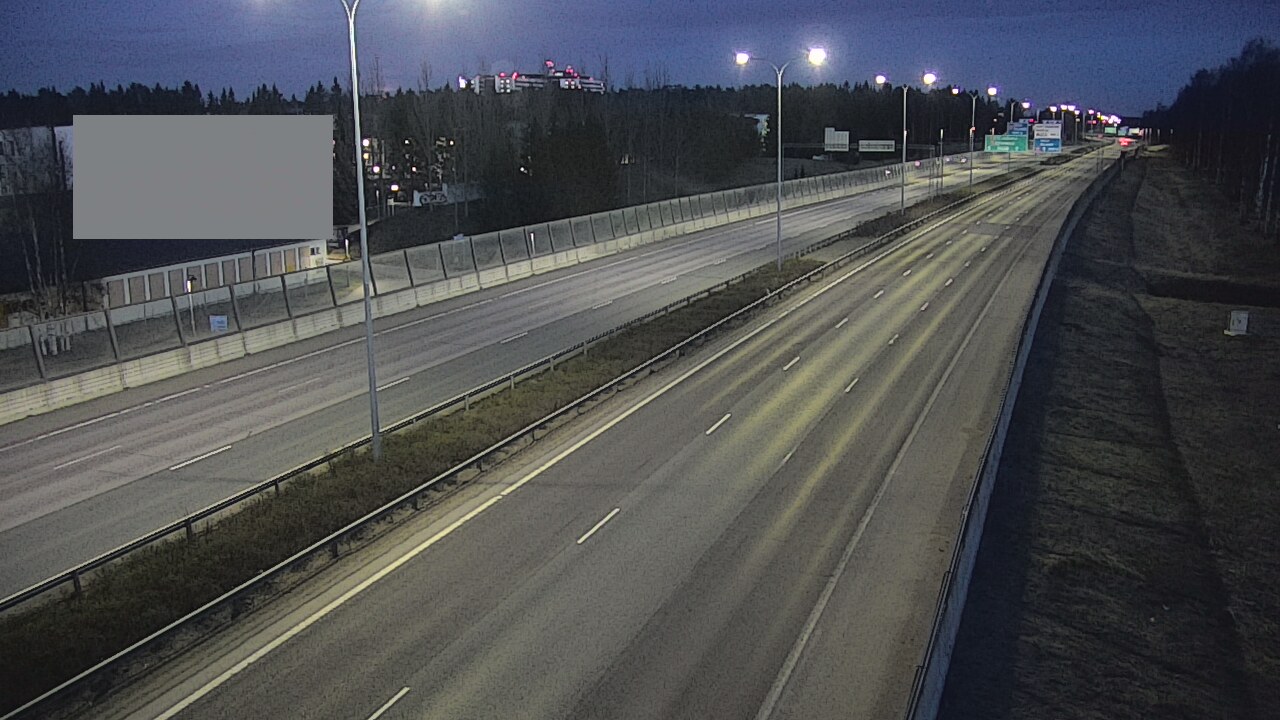 Weather Camera Image Väg 4 Uleåborg, Intiö, Oulu, Pohjois-Pohjanmaa