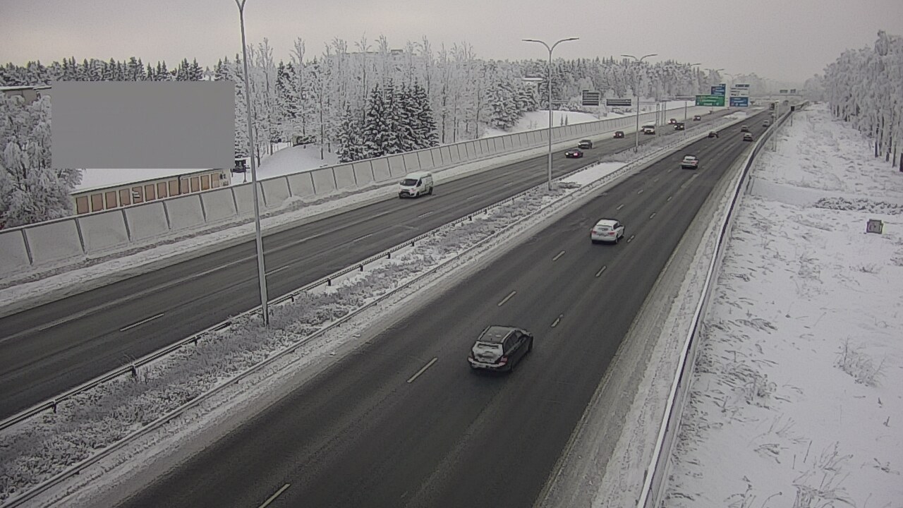 Weather Camera Image Väg 4 Uleåborg, Intiö, Oulu, Pohjois-Pohjanmaa