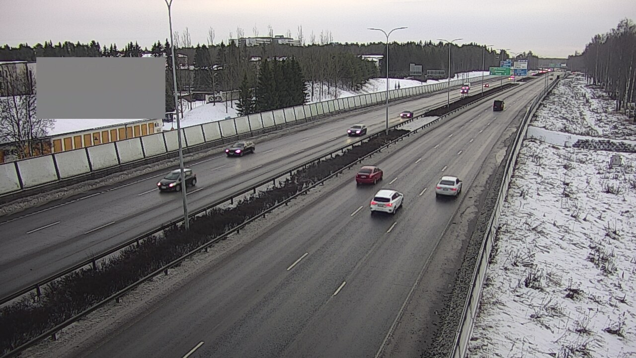 Weather Camera Image Väg 4 Uleåborg, Intiö, Oulu, Pohjois-Pohjanmaa