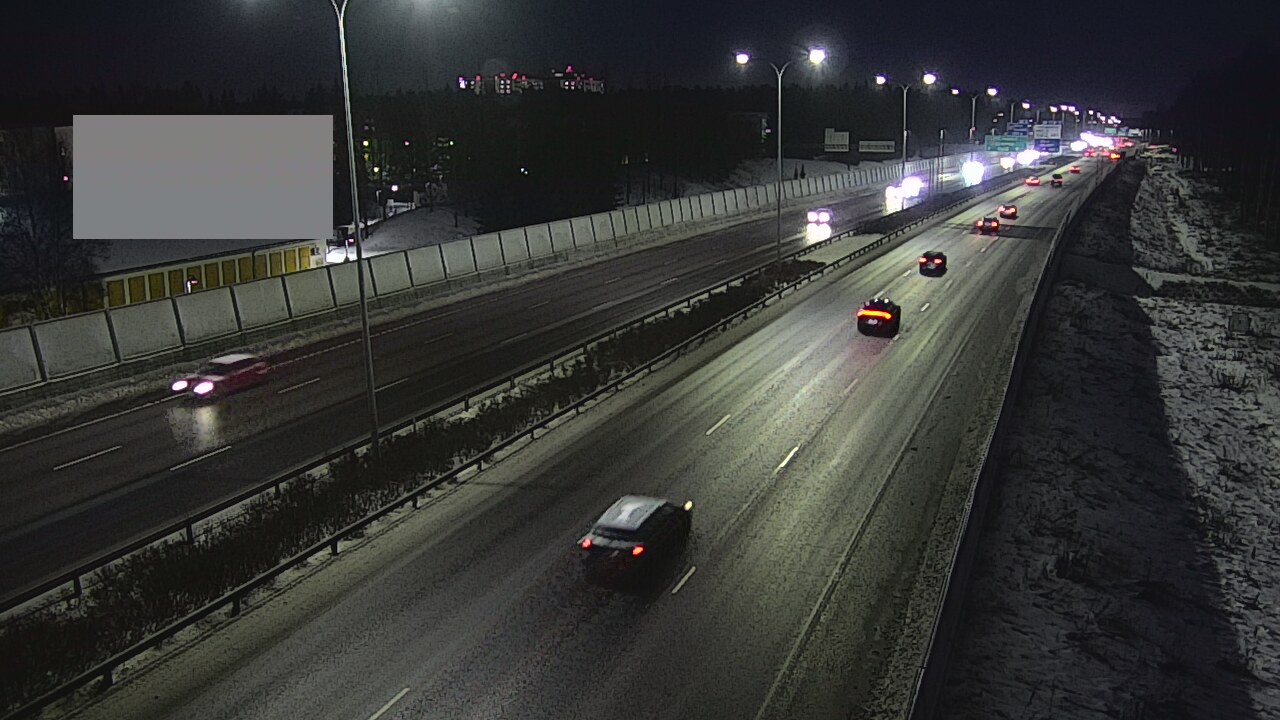 Weather Camera Image Väg 4 Uleåborg, Intiö, Oulu, Pohjois-Pohjanmaa