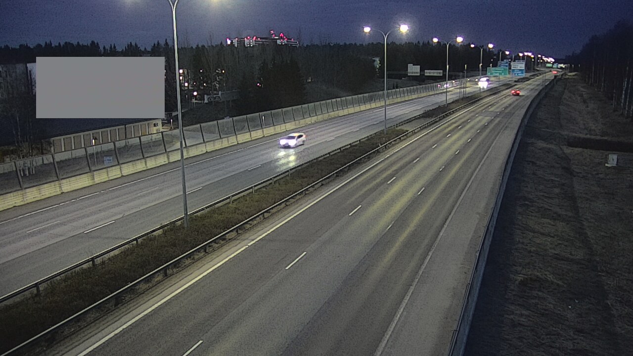 Weather Camera Image Väg 4 Uleåborg, Intiö, Oulu, Pohjois-Pohjanmaa