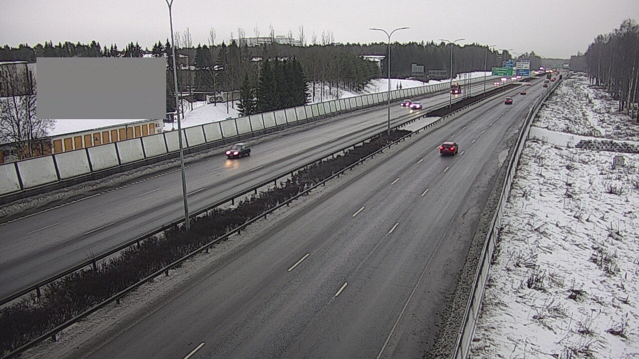 Weather Camera Image Väg 4 Uleåborg, Intiö, Oulu, Pohjois-Pohjanmaa