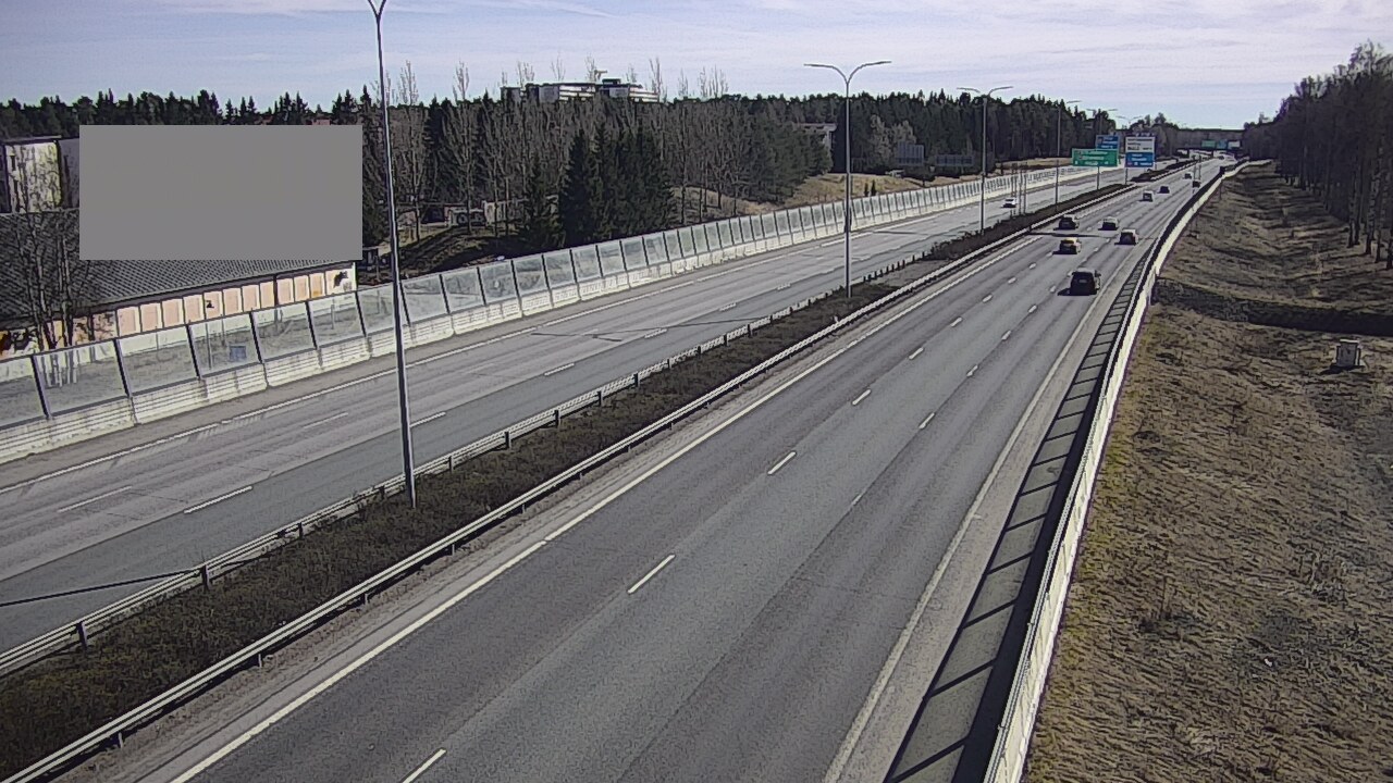 Weather Camera Image Väg 4 Uleåborg, Intiö, Oulu, Pohjois-Pohjanmaa