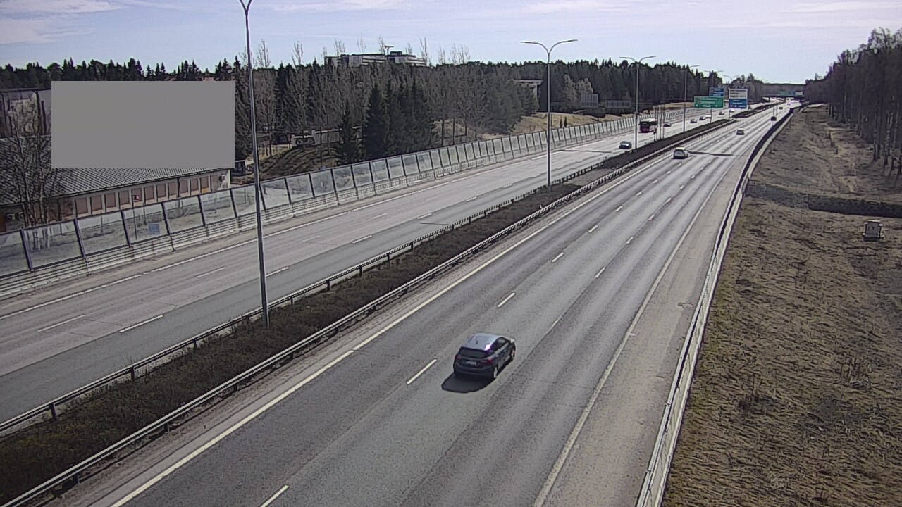 Weather Camera Image Väg 4 Uleåborg, Intiö, Oulu, Pohjois-Pohjanmaa