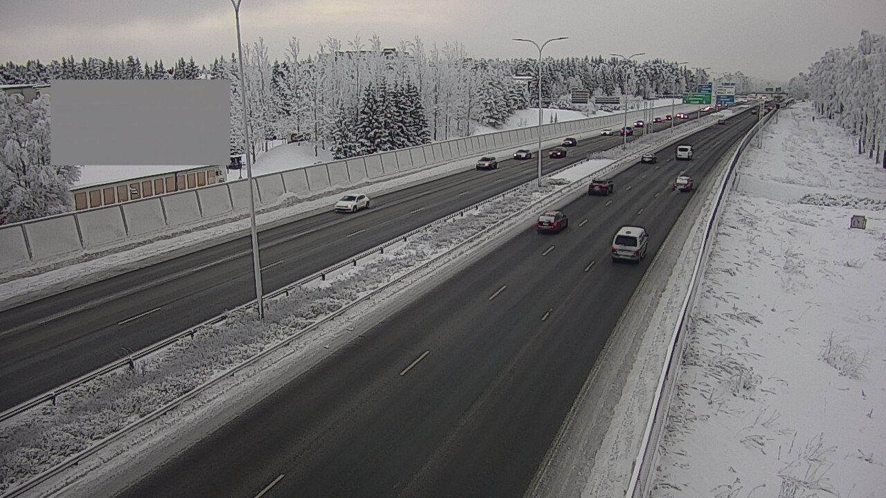 Weather Camera Image Väg 4 Uleåborg, Intiö, Oulu, Pohjois-Pohjanmaa