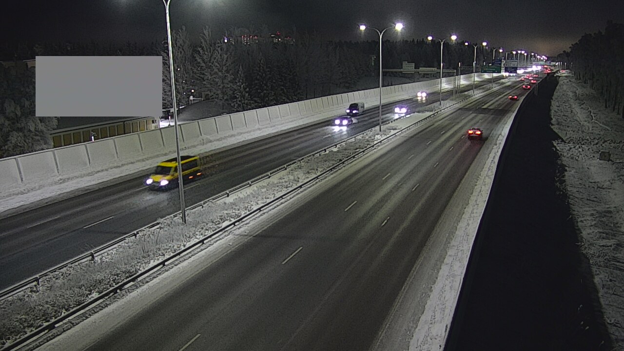 Weather Camera Image Väg 4 Uleåborg, Intiö, Oulu, Pohjois-Pohjanmaa