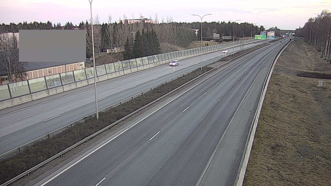 Weather Camera Image Väg 4 Uleåborg, Intiö, Oulu, Pohjois-Pohjanmaa