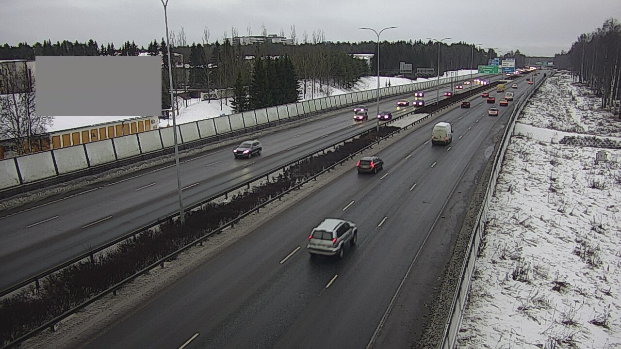 Weather Camera Image Väg 4 Uleåborg, Intiö, Oulu, Pohjois-Pohjanmaa