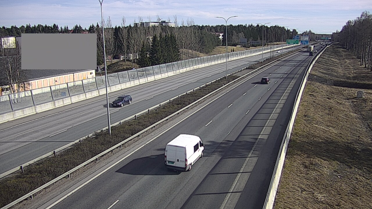 Weather Camera Image Väg 4 Uleåborg, Intiö, Oulu, Pohjois-Pohjanmaa