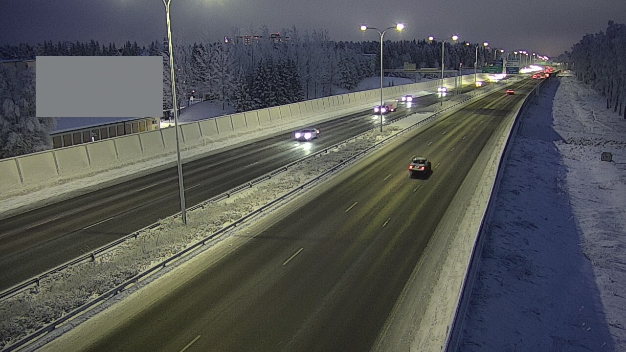 Weather Camera Image Väg 4 Uleåborg, Intiö, Oulu, Pohjois-Pohjanmaa