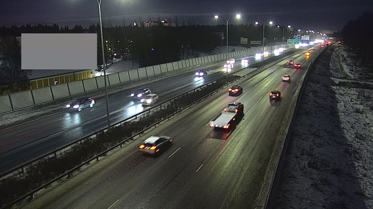 Weather Camera Image Väg 4 Uleåborg, Intiö, Oulu, Pohjois-Pohjanmaa