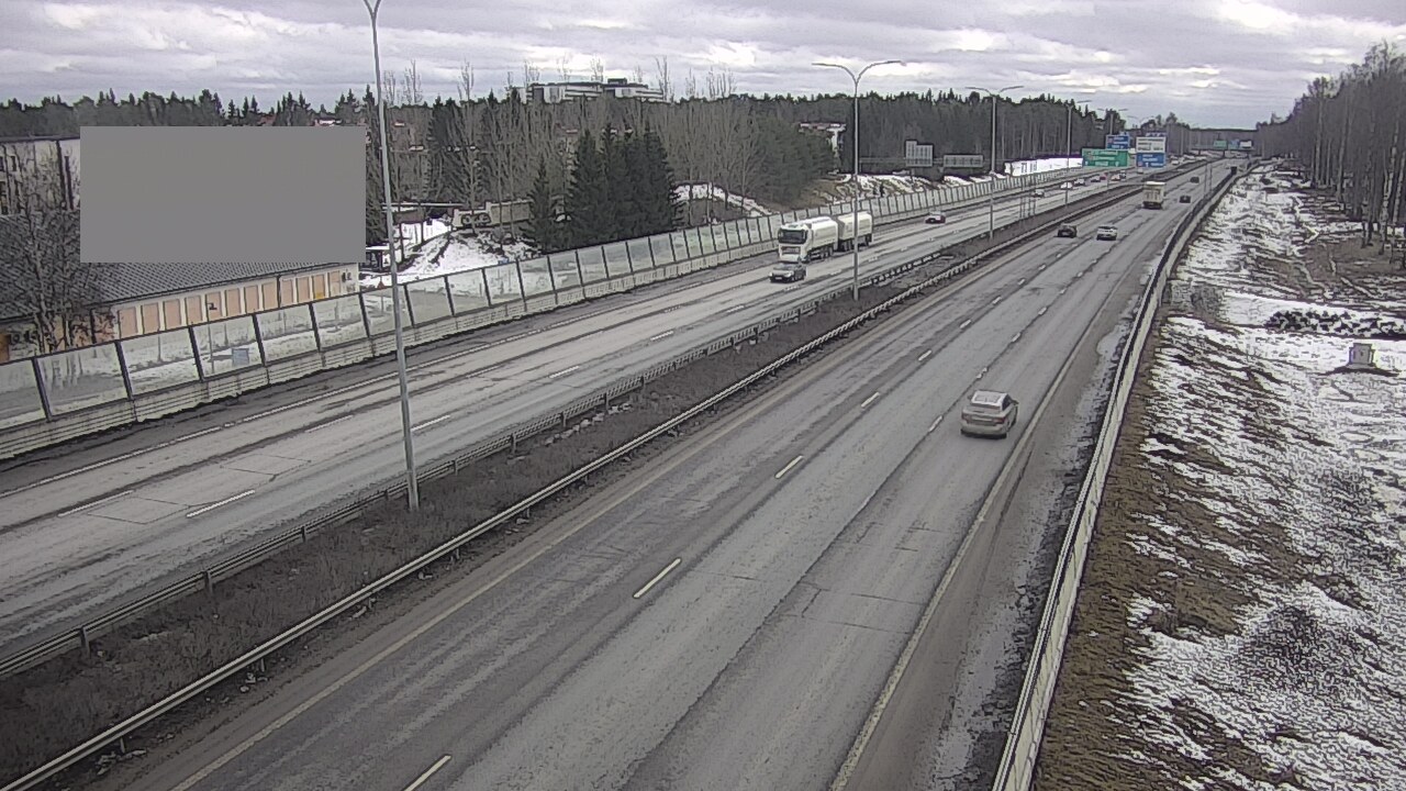 Weather Camera Image Väg 4 Uleåborg, Intiö, Oulu, Pohjois-Pohjanmaa