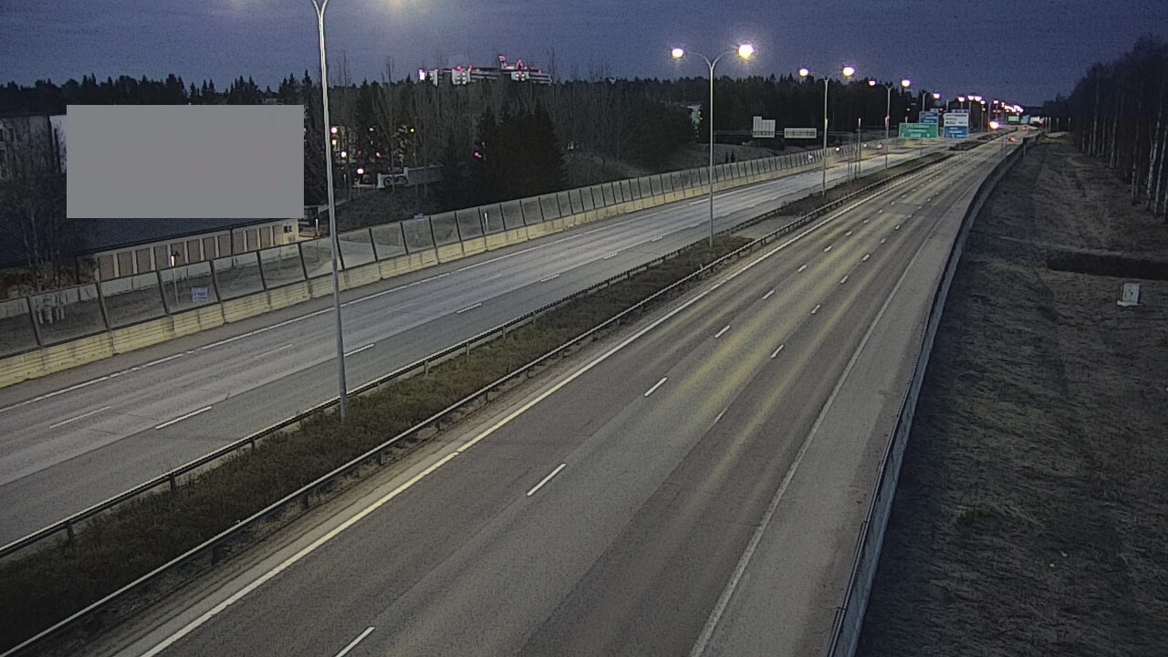 Weather Camera Image Väg 4 Uleåborg, Intiö, Oulu, Pohjois-Pohjanmaa