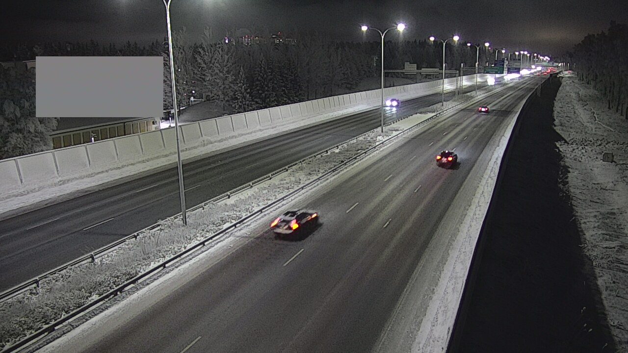 Weather Camera Image Väg 4 Uleåborg, Intiö, Oulu, Pohjois-Pohjanmaa