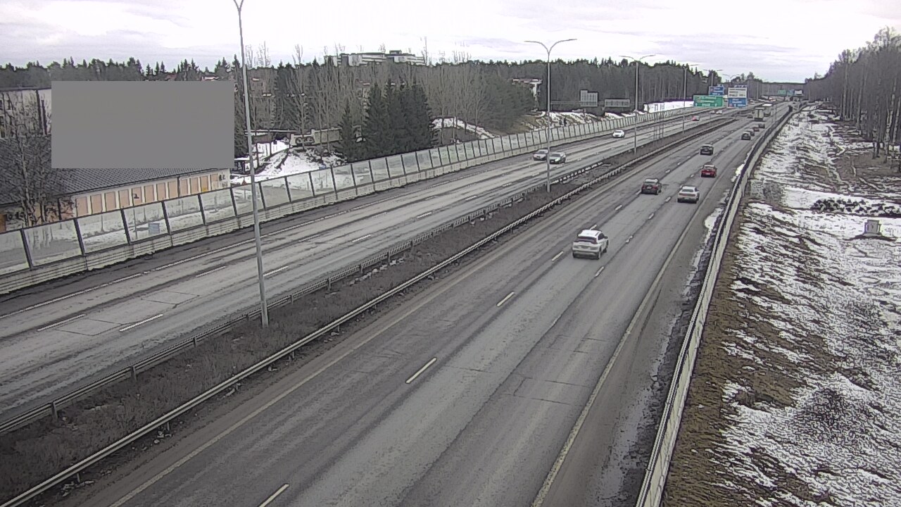 Weather Camera Image Väg 4 Uleåborg, Intiö, Oulu, Pohjois-Pohjanmaa