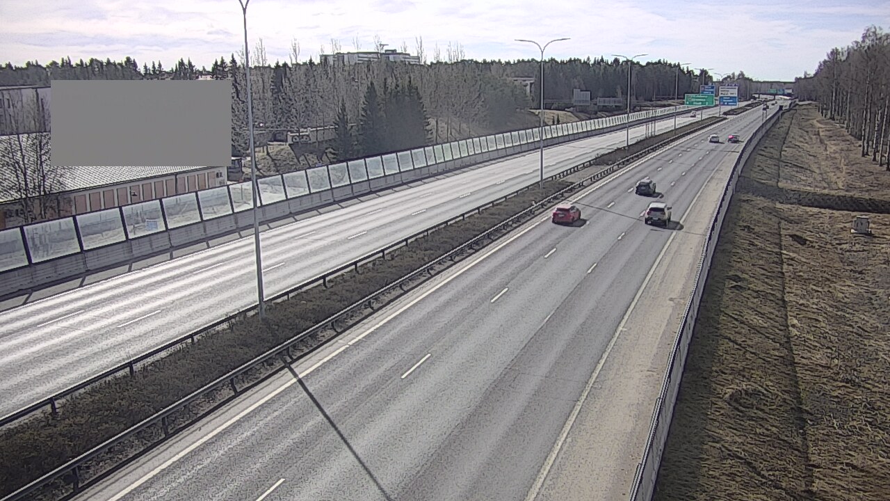 Weather Camera Image Väg 4 Uleåborg, Intiö, Oulu, Pohjois-Pohjanmaa