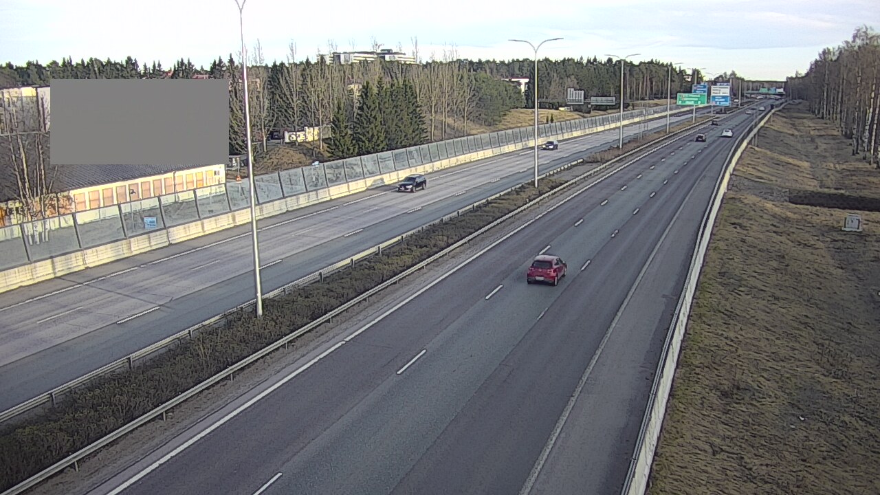 Weather Camera Image Väg 4 Uleåborg, Intiö, Oulu, Pohjois-Pohjanmaa