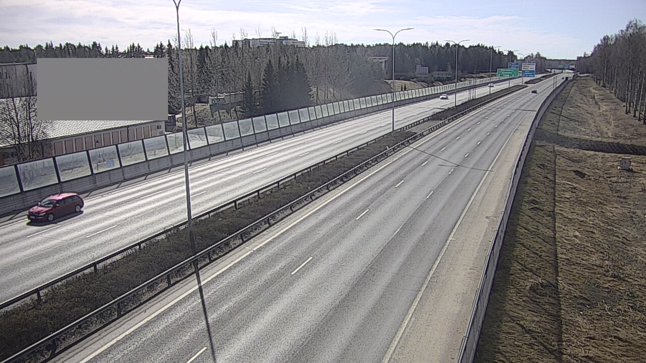 Weather Camera Image Väg 4 Uleåborg, Intiö, Oulu, Pohjois-Pohjanmaa
