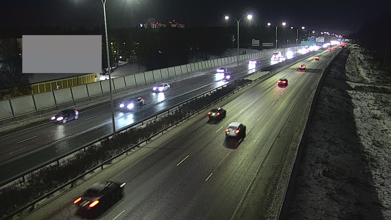 Weather Camera Image Väg 4 Uleåborg, Intiö, Oulu, Pohjois-Pohjanmaa