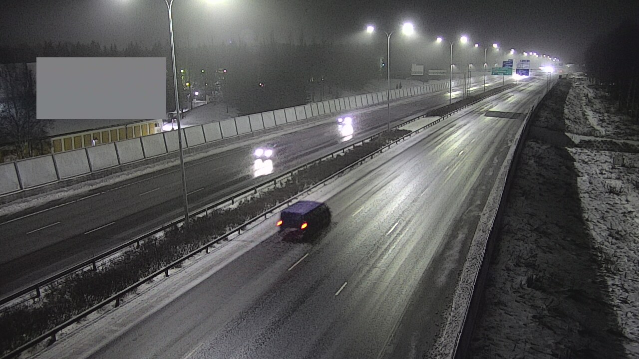 Weather Camera Image Väg 4 Uleåborg, Intiö, Oulu, Pohjois-Pohjanmaa