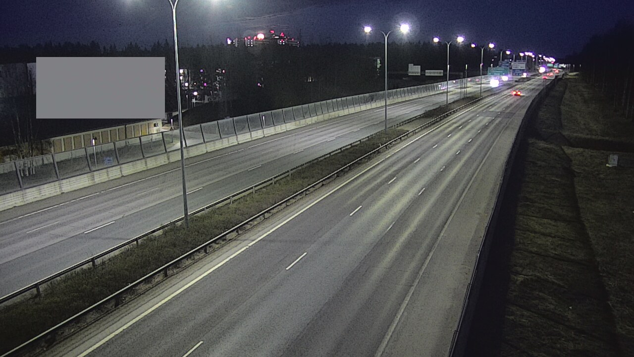 Weather Camera Image Väg 4 Uleåborg, Intiö, Oulu, Pohjois-Pohjanmaa