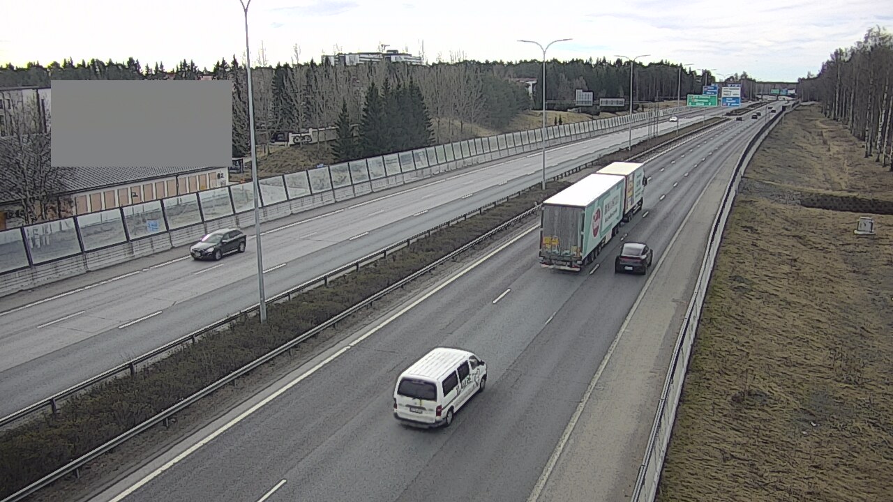Weather Camera Image Väg 4 Uleåborg, Intiö, Oulu, Pohjois-Pohjanmaa