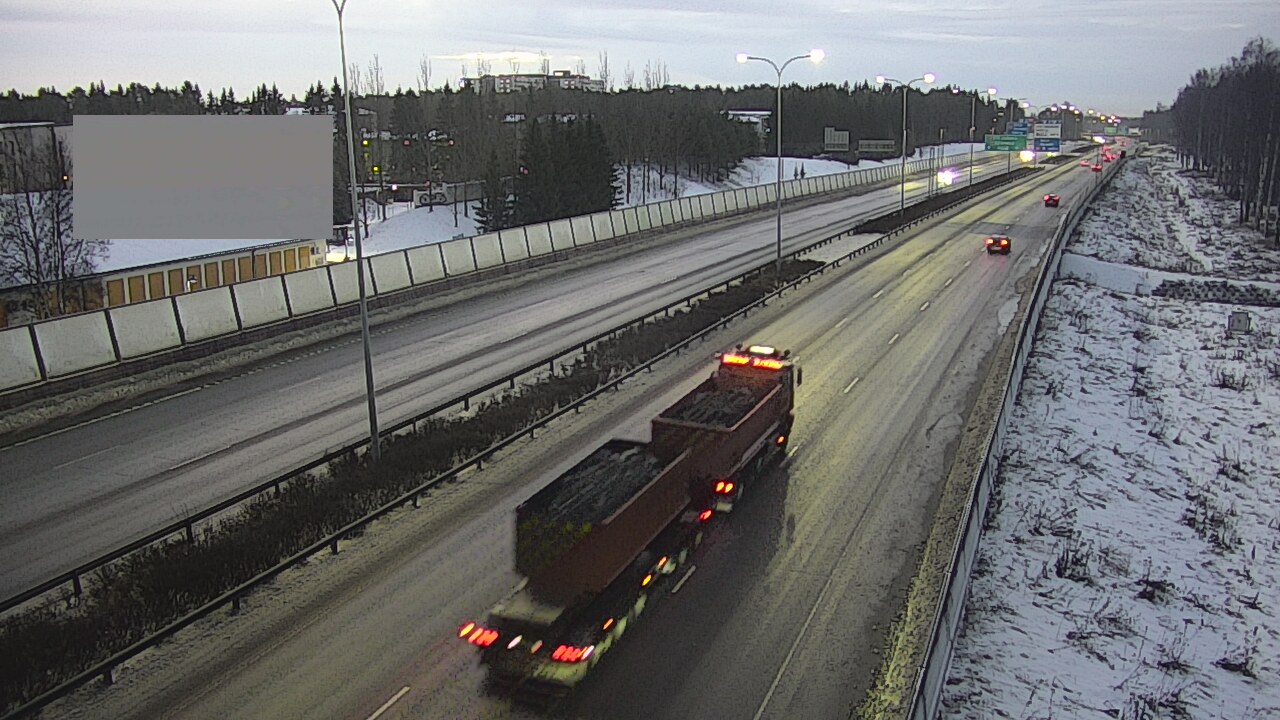 Weather Camera Image Väg 4 Uleåborg, Intiö, Oulu, Pohjois-Pohjanmaa