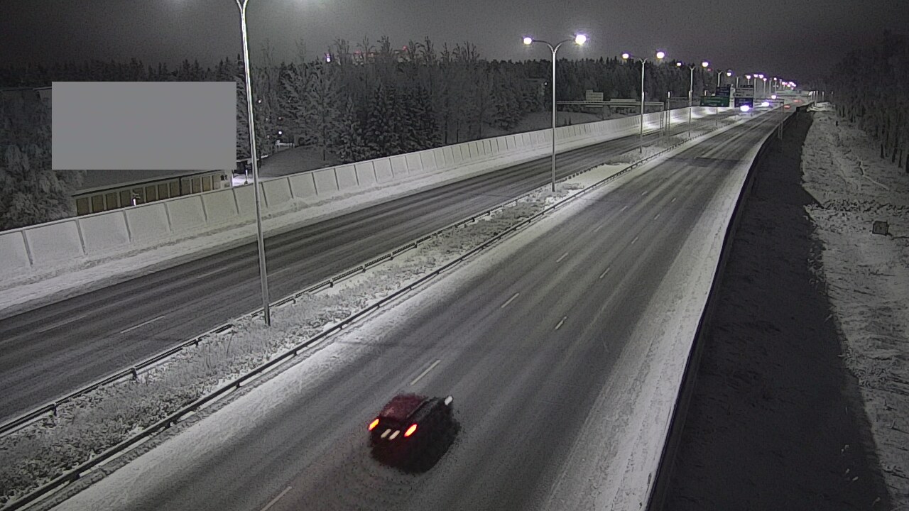 Weather Camera Image Road 4 Oulu, Intiö, Oulu, Pohjois-Pohjanmaa