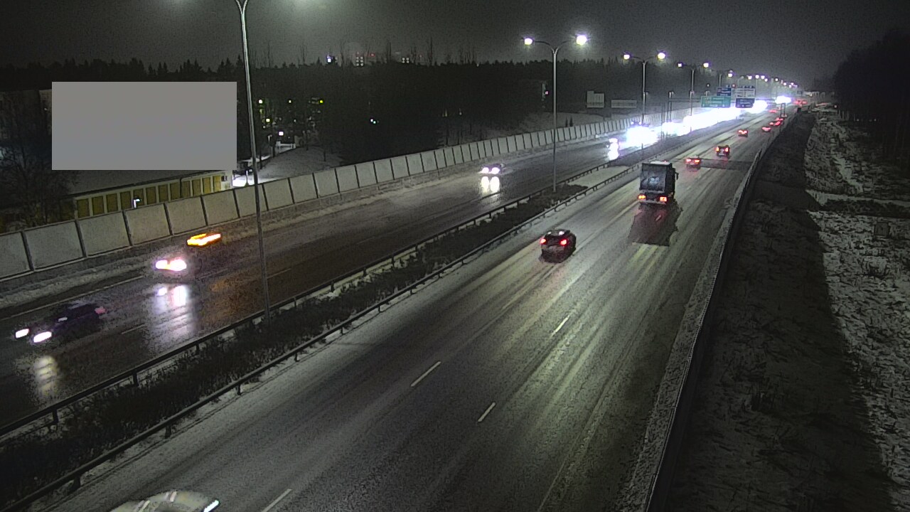 Weather Camera Image Väg 4 Uleåborg, Intiö, Oulu, Pohjois-Pohjanmaa