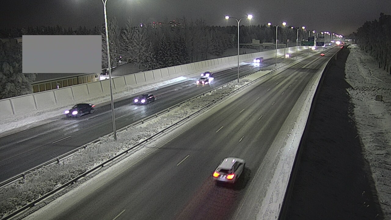 Weather Camera Image Väg 4 Uleåborg, Intiö, Oulu, Pohjois-Pohjanmaa