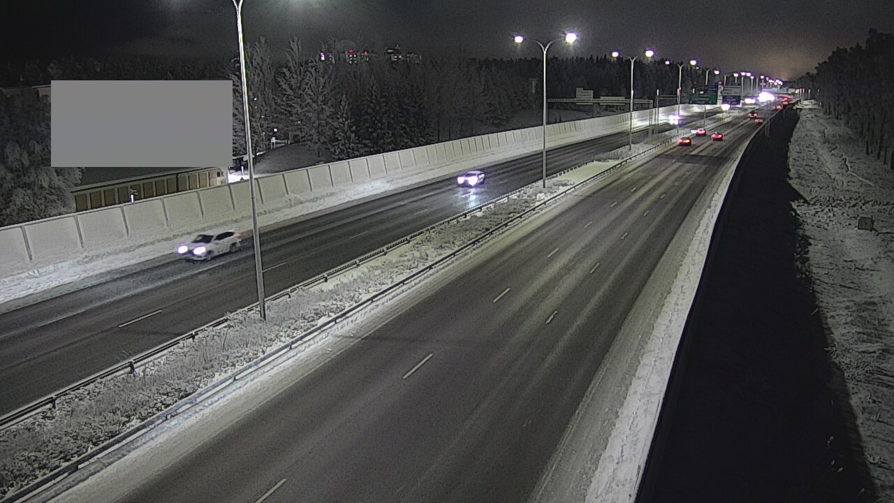 Weather Camera Image Väg 4 Uleåborg, Intiö, Oulu, Pohjois-Pohjanmaa