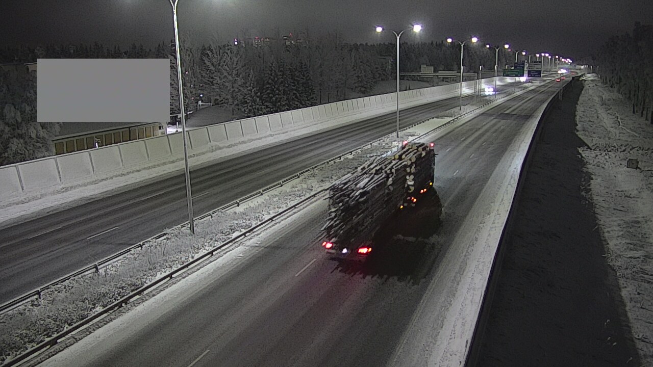 Weather Camera Image Väg 4 Uleåborg, Intiö, Oulu, Pohjois-Pohjanmaa