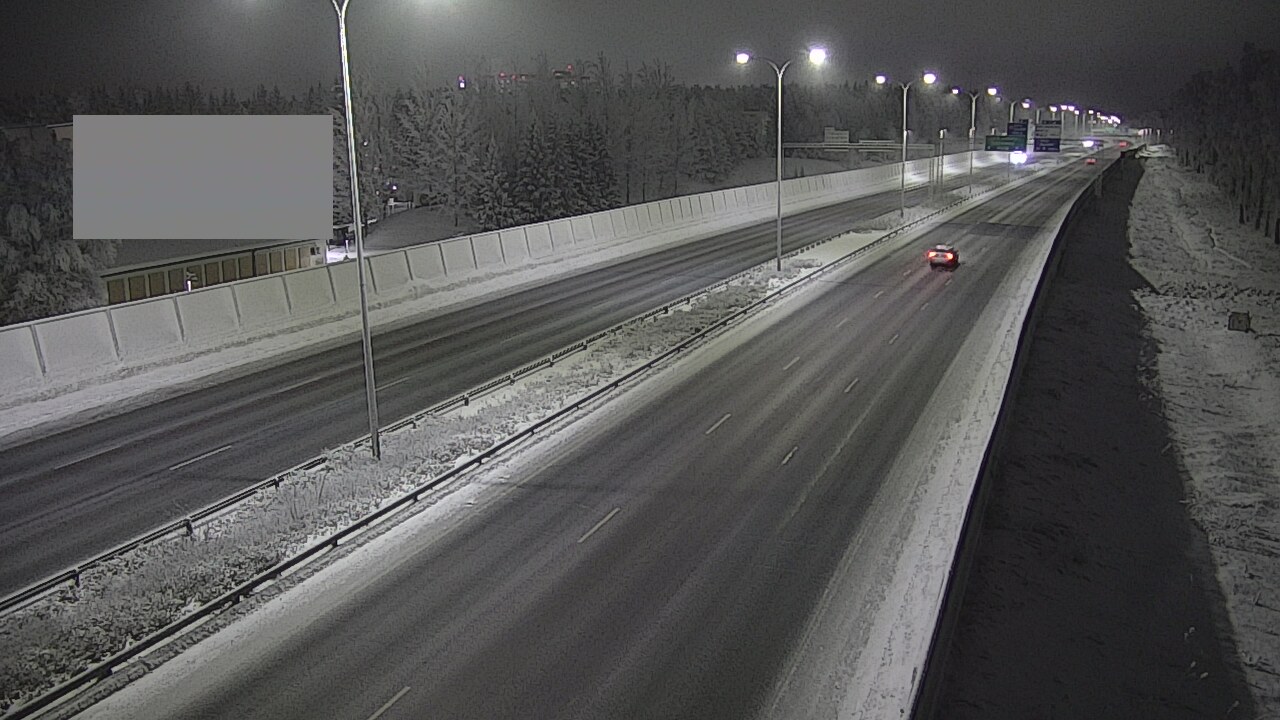 Weather Camera Image Väg 4 Uleåborg, Intiö, Oulu, Pohjois-Pohjanmaa