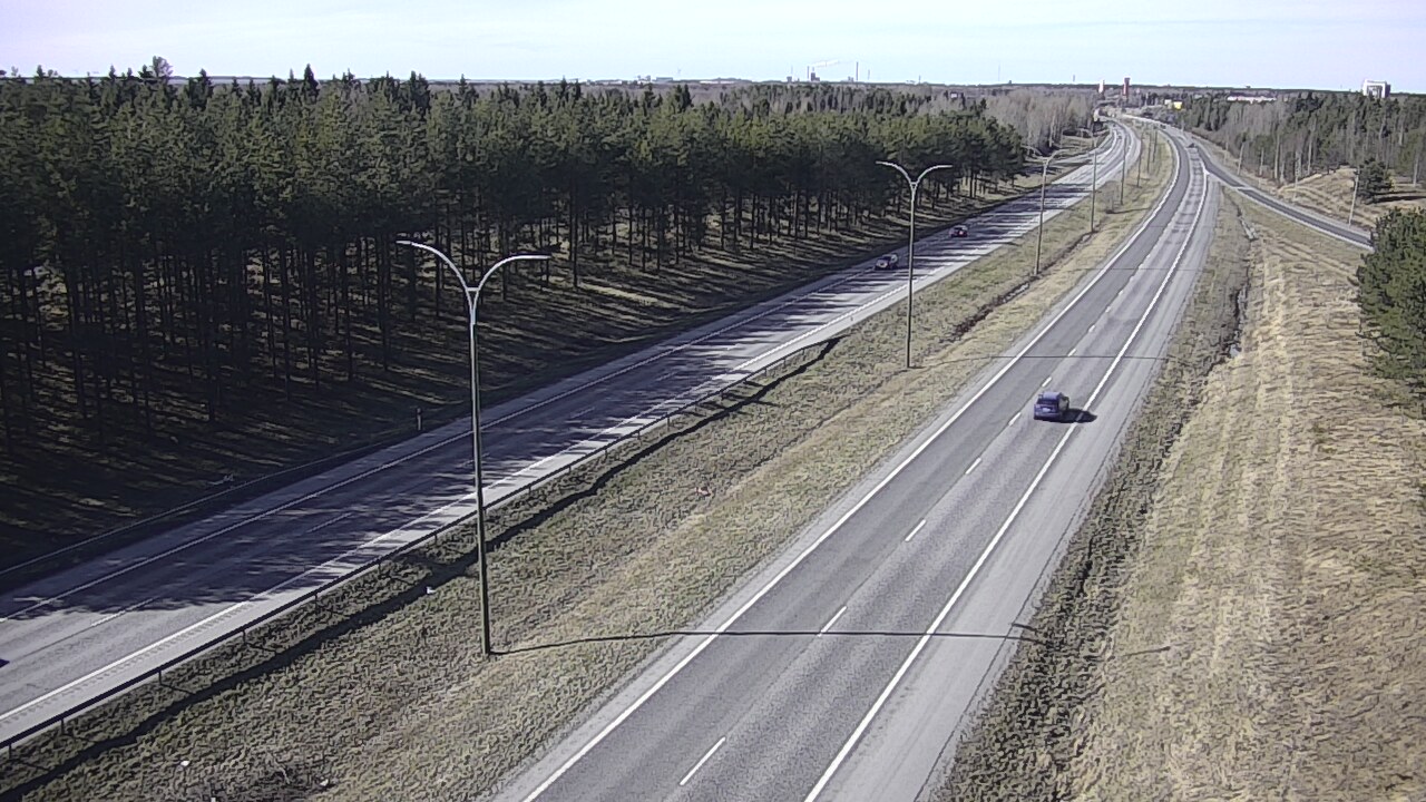 Weather Camera Image Väg 4 Uleåborg, Ouluntulli, Oulu, Pohjois-Pohjanmaa