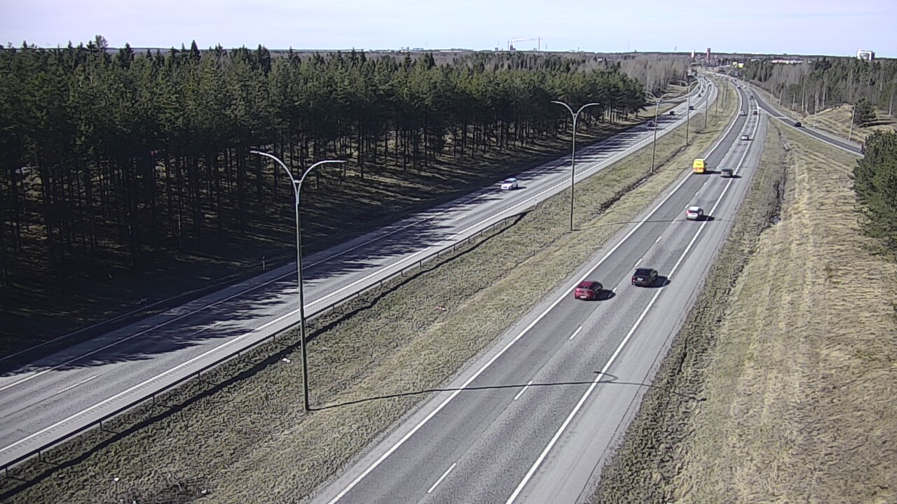 Weather Camera Image Väg 4 Uleåborg, Ouluntulli, Oulu, Pohjois-Pohjanmaa