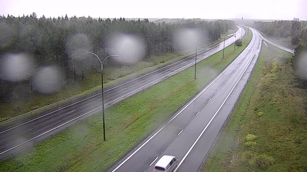 Weather Camera Image Väg 4 Uleåborg, Ouluntulli, Oulu, Pohjois-Pohjanmaa