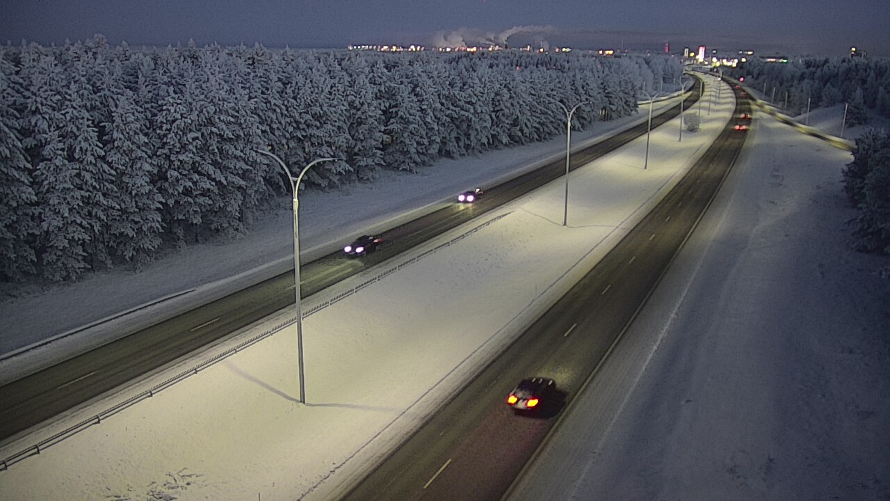 Weather Camera Image Road 4 Oulu, Ouluntulli, Oulu, Pohjois-Pohjanmaa