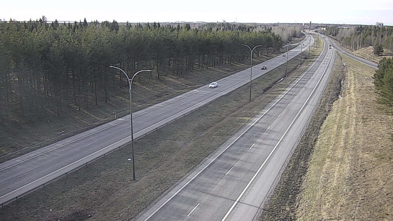 Weather Camera Image Väg 4 Uleåborg, Ouluntulli, Oulu, Pohjois-Pohjanmaa
