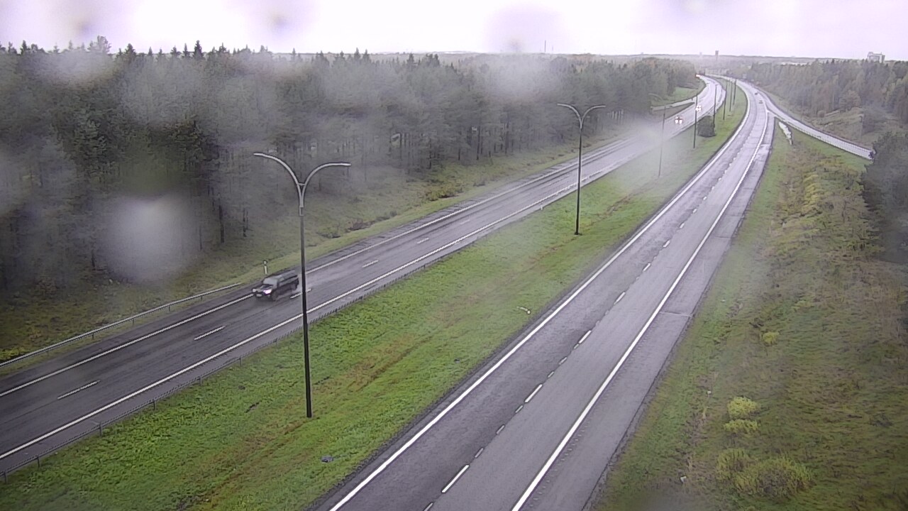 Weather Camera Image Väg 4 Uleåborg, Ouluntulli, Oulu, Pohjois-Pohjanmaa