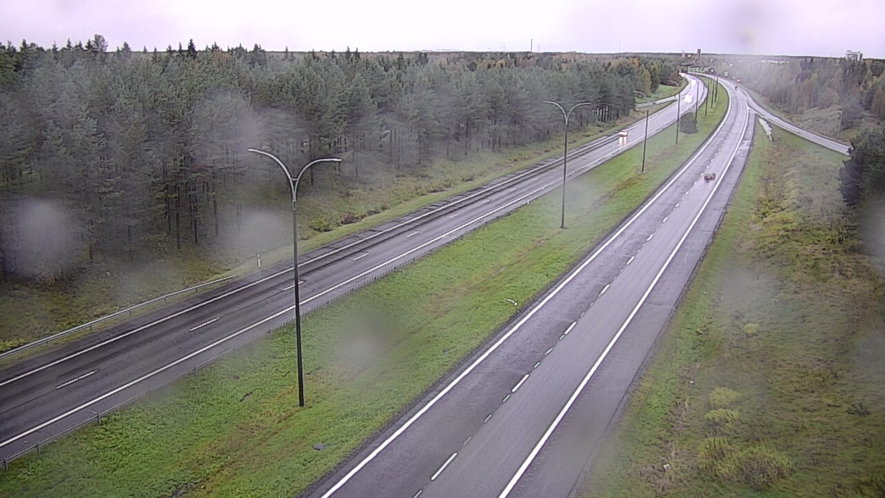 Weather Camera Image Väg 4 Uleåborg, Ouluntulli, Oulu, Pohjois-Pohjanmaa
