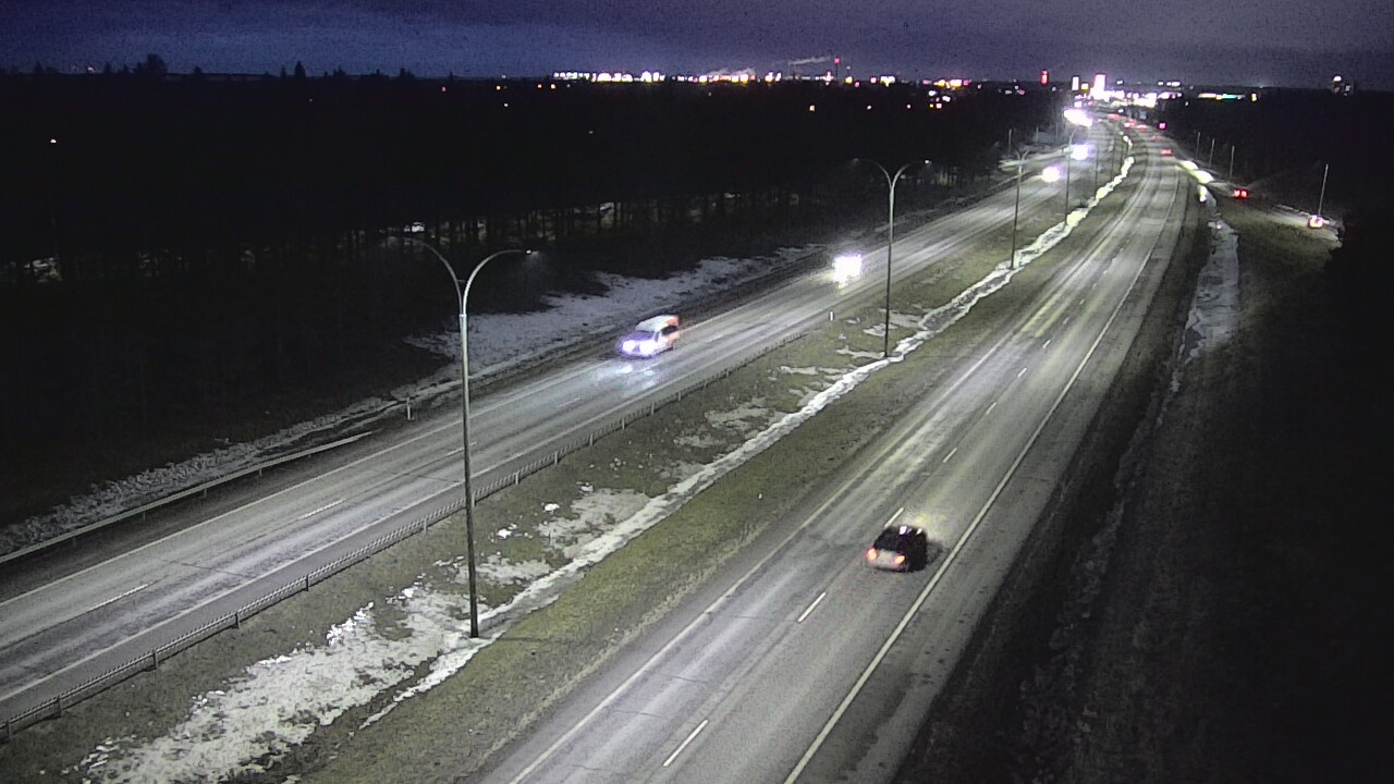 Weather Camera Image Väg 4 Uleåborg, Ouluntulli, Oulu, Pohjois-Pohjanmaa