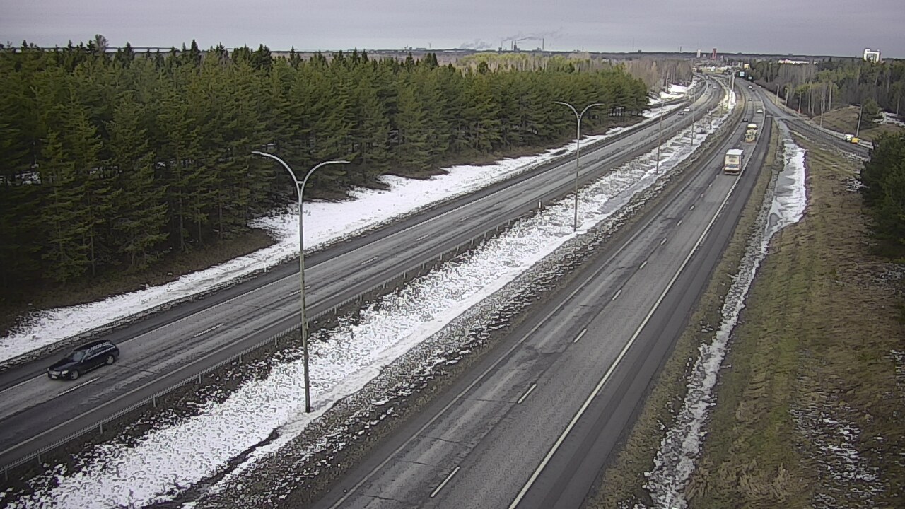 Weather Camera Image Road 4 Oulu, Ouluntulli, Oulu, Pohjois-Pohjanmaa